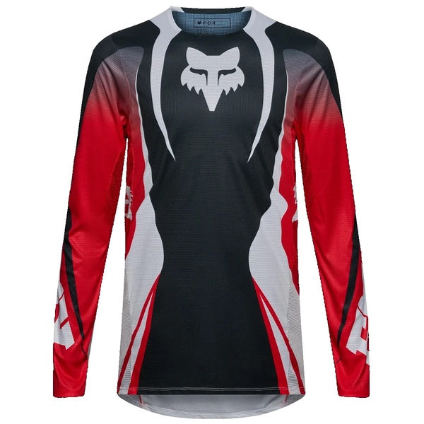 Chandail de Motocross Flexair Thorn Noir/Gris/Rouge de face
