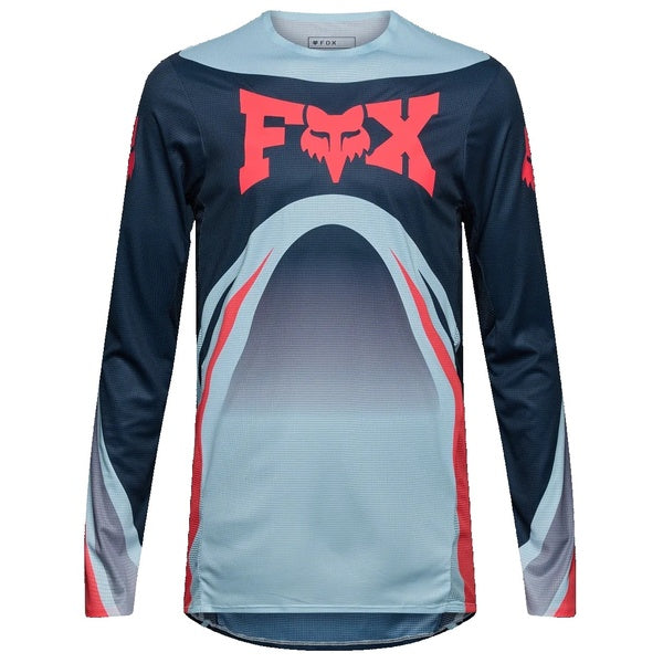 Chandail de Motocross Flexair Arc Bleu/Rouge de face