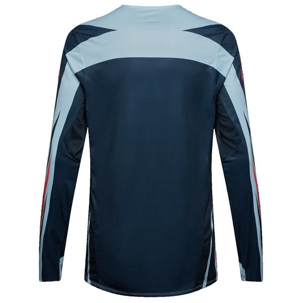 Chandail de Motocross Flexair Arc Bleu/Rouge de dos