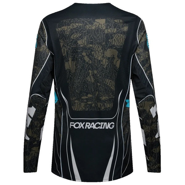 Chandail de Motocross Flexair Apex Noir/Bleu/Blanc de dos