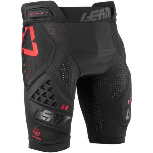 Shorts de Protection de Motocross Impact 3DF 5.0 Noir incliné de gauche