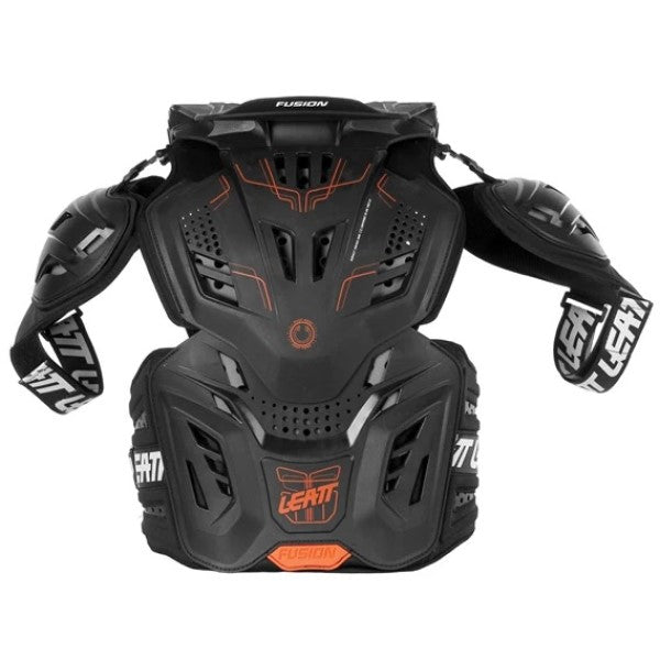 Plastron de Motocross Fusion 3.0 SNX Noir, Dos