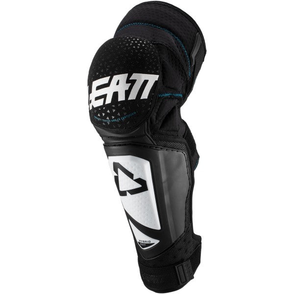 Protège-Genoux de Motocross 3DF Hybrid Junior Noir/Blanc incliné de droite