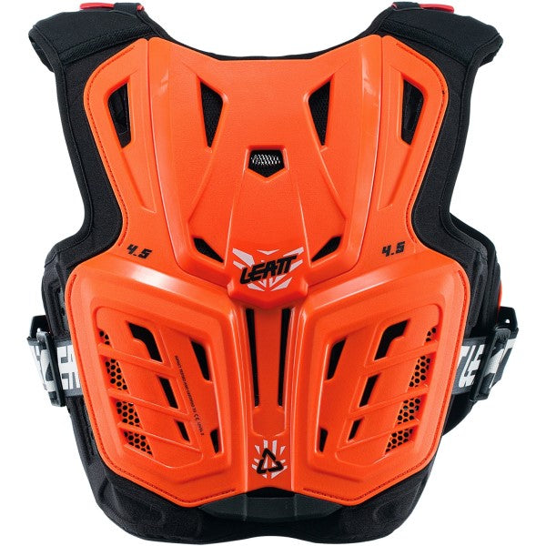 Plastron de Motocross 4.5 Junior Noir/Orange de dos