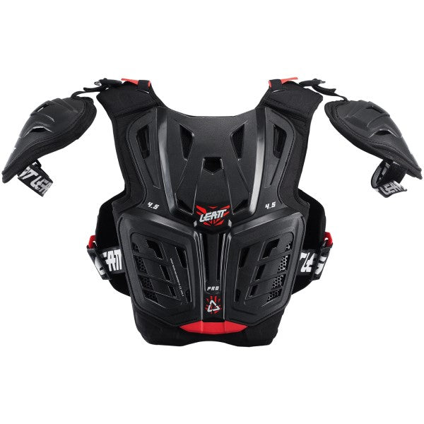 Plastron de Motocross 4.5 Pro Junior Noir/Rouge de dos