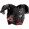 Plastron de Motocross 4.5 Pro Junior Noir/Rouge incliné de face