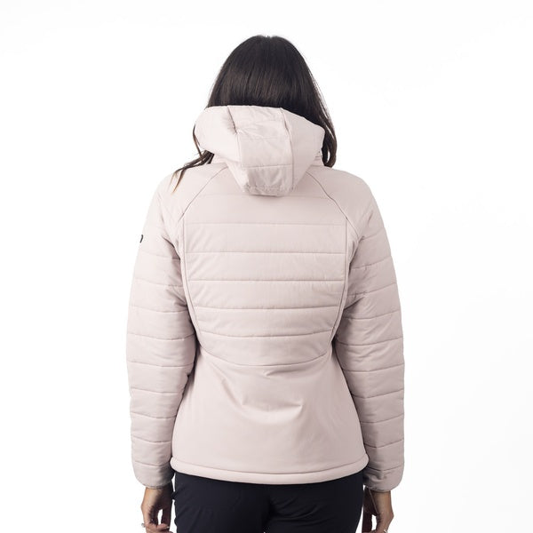 Manteau Waverly Stretch Insulated Hooded Femme Mauve , de dos