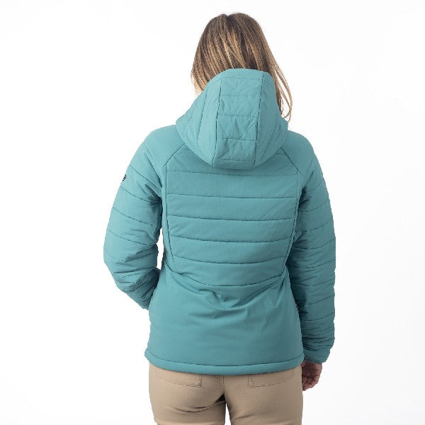 Manteau Waverly Stretch Insulated Hooded Femme Bleu Clair, de dos