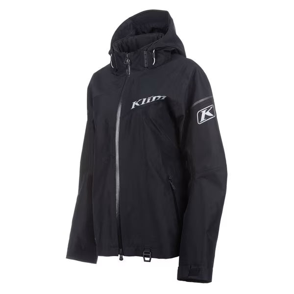 Manteau de Motoneige Alpine Noir, de face