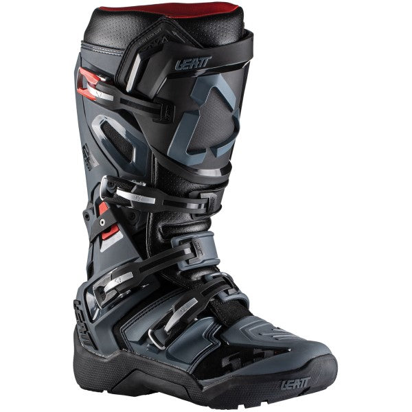 Bottes de Motocross 5.5 Flexlock Enduro Noir/Gris de gauche