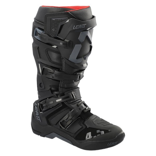 Bottes de Motocross 4.5 | Noir, de face