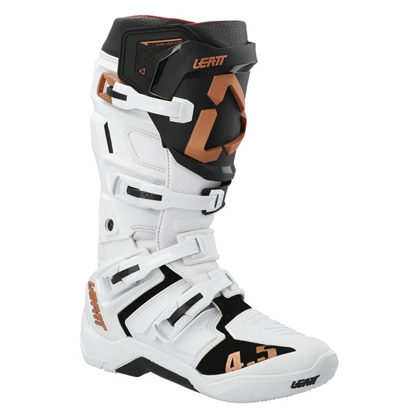 Bottes de Motocross 4.5 | Blanc, de face