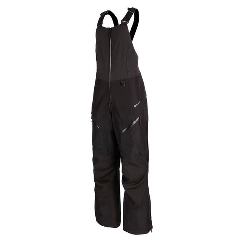 Pantalon de Motoneige Alpine BIB non Isolé Noir, de face
