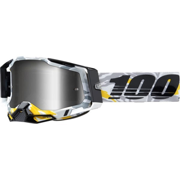 Lunettes de Motocross Racecraft 2 à Lentille Miroir Noir/Gris