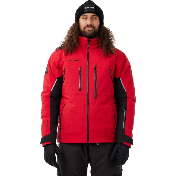 Manteau de Motoneige Iter V2 3 en 1 - Liquidation Rouge essayage Homme de face