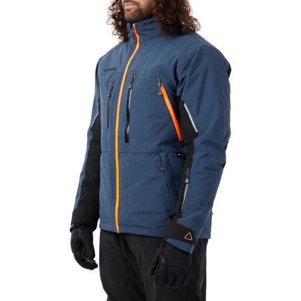 Manteau de Motoneige Iter V2 3 en 1 - Liquidation Bleu Foncé Essayage Homme incliné de droite