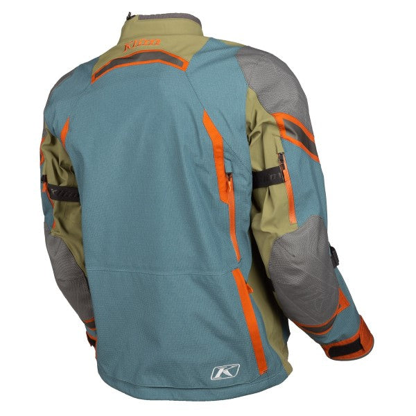 Manteau de Moto Badlands Pro A3 Bleu Vert, Dos