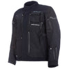 Manteau de Moto Badlands Pro A3 Noir incliné de face à droite