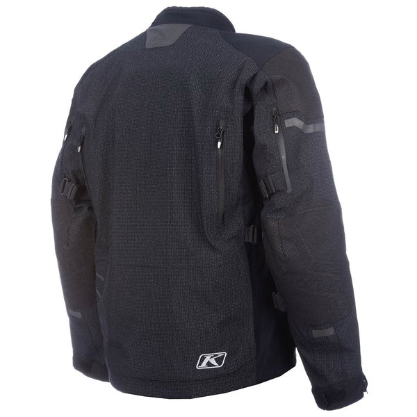 Manteau de Moto Badlands Pro A3 Noir incliné de dos à gauche
