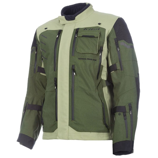 Manteau de Moto Badlands Pro A3 Vert incliné de face à droite