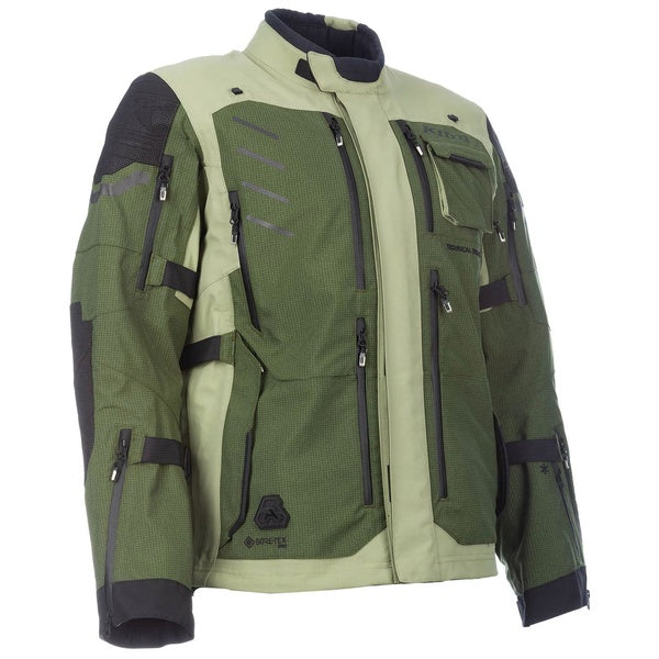 Manteau de Moto Badlands Pro A3 Vert incliné de face à gauche