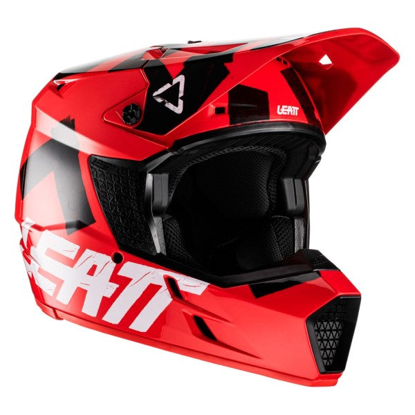 Casque de Motocross Leatt 3.5 Junior Rouge