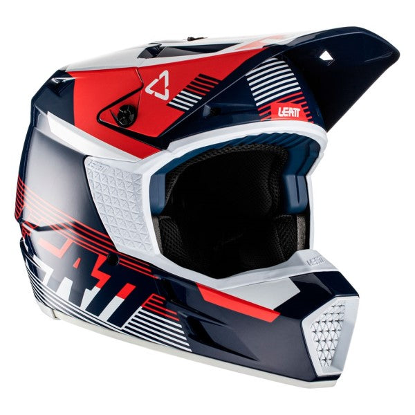 Casque de Motocross Leatt 3.5 Junior Bleu/Rouge