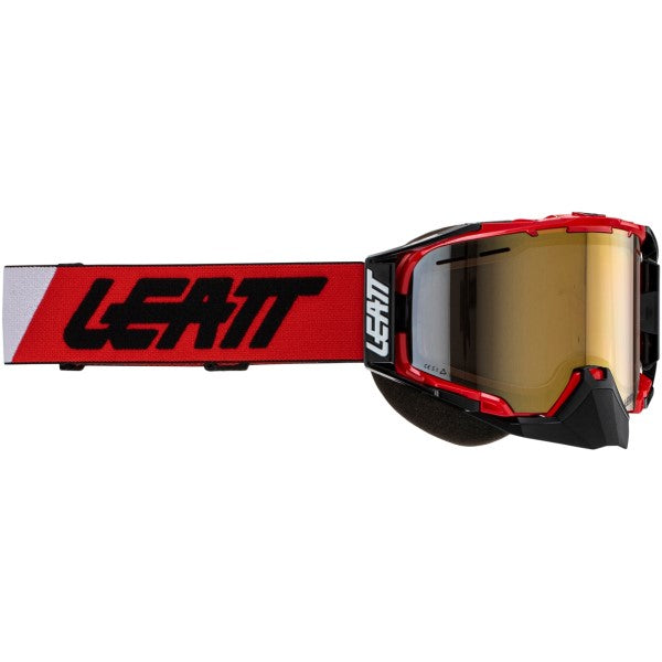 Lunette de Motoneige Velocity 6.5 SNX Rouge/Noir côté avant