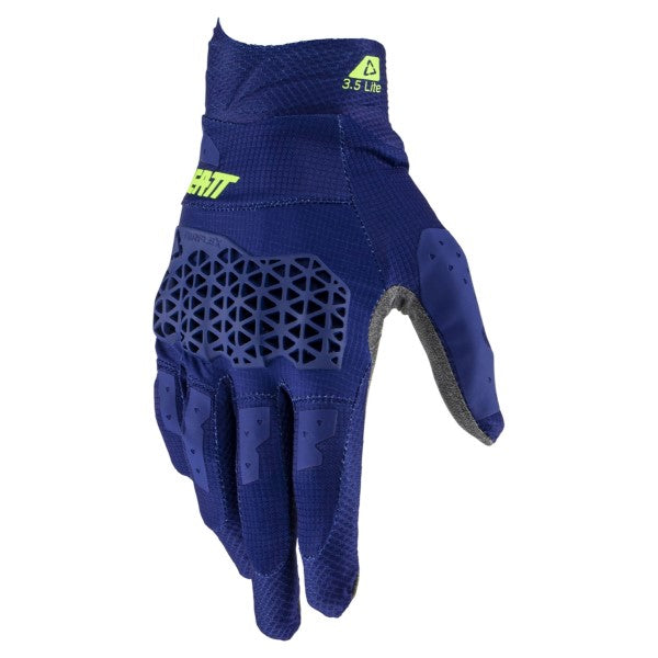 Gants de Motocross 3.5 Lite| Bleu, le côté  face