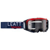 Lunette de Motocross Velocity 5.5 Bleu/Rouge de face