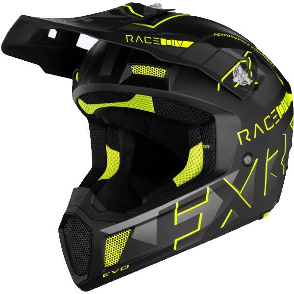 Casque de Snowcross Clutch Evo Haute Visibiblité/Noir