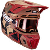 Casque de Motocross 8.5 avec Lunettes Bronze incliné de gauche