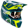 Casque de Motocross 7.5 V24 avec Lunettes Vert/Multicolore incliné de gauche