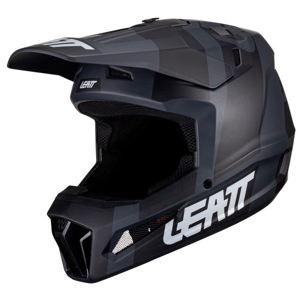 Casque de Motocross 3.5 V24 avec Lunettes Noir de droite