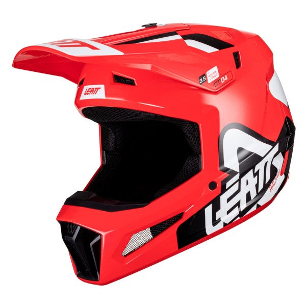 Casque de Motocross 3.5 V24 avec Lunettes Rouge/Noir de droite