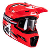 Casque de Motocross 3.5 V24 avec Lunettes Rouge/Noir de gauche