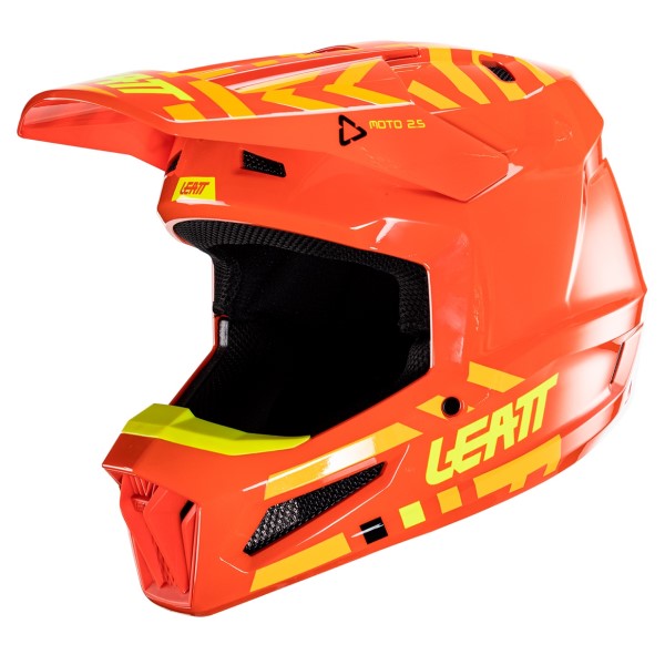 Casque de Motocross 2.5 V24 avec Lunettes Orange de droite