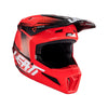 Casque de Motocross 2.5 V24 avec Lunettes Rouge de gauche