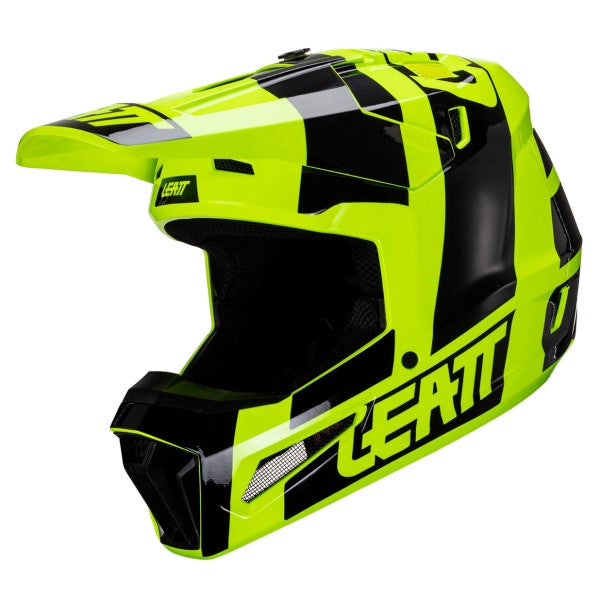 Casque de Motocross 3.5 V24 Junior Noir/Jaune de droite