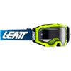 Lunette de Motocross Velocity 5.5 Jaune/Bleu de face