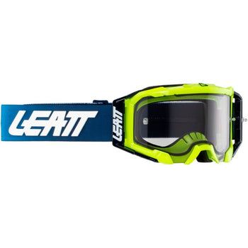 Lunette de Motocross Velocity 5.5 Leatt Jaune/Bleu de face