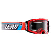 Lunette de Motocross Velocity 5.5 Rouge/Bleu de face