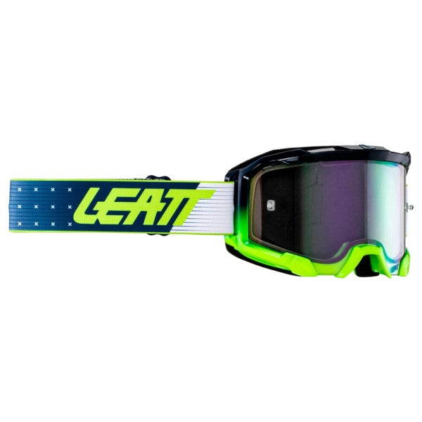 Lunette de Motocross Velocity 4.5 Iriz Bleu/Jaune de gauche