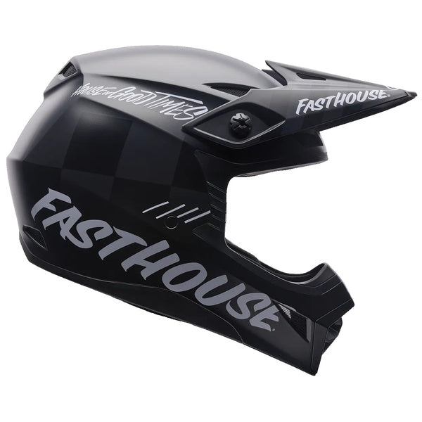 Casque de Motocross MX-10 MIPS Noir Mat de gauche