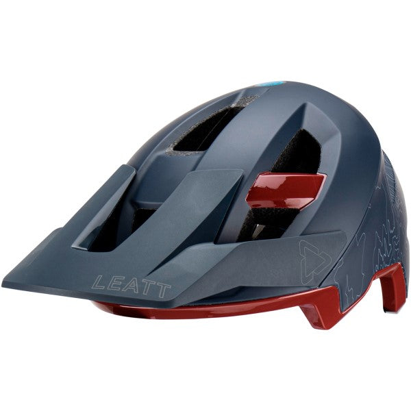 Casque Ouvert de Vélo All-MTN 3.0 Gris/Rouge incliné de droite