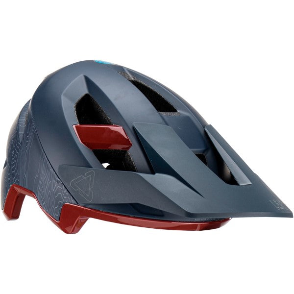 Casque Ouvert de Vélo All-MTN 3.0 Gris/Rouge incliné de gauche