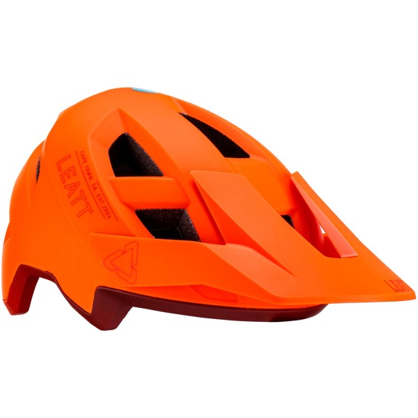 Casque Ouvert de Vélo All-MTN 2.0 Orange incliné de gauche