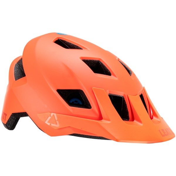 Casque Ouvert de Vélo All-MTN 1.0 Orange incliné de gauche