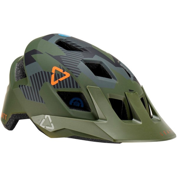 Casque Ouvert de Vélo All-MTN 1.0 Junior Camo incliné de gauche