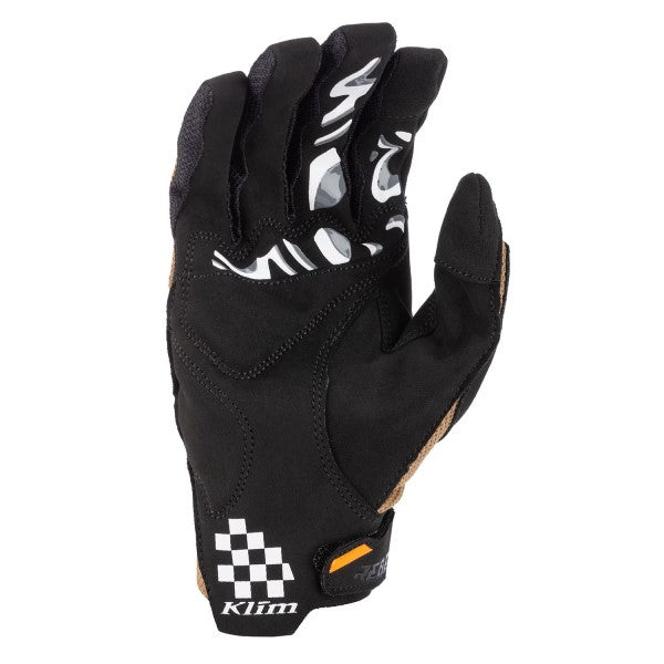 Gants de Moto Rebelle Femme Brun, Paume